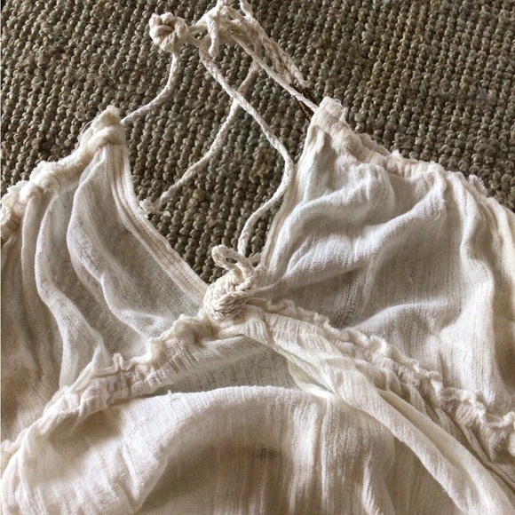 ! RARE Free People Boho Endoess Summer bells Halter dress *read please - Picture 5 of 12